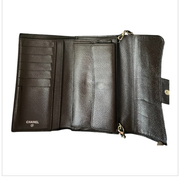 EUC!!! Classic Flap Wallet Crossbody Bag Quilted Caviar Mini - Picture 12 of 12